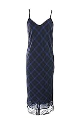 Chiffon Plaid Print Spaghetti Strap  Dress