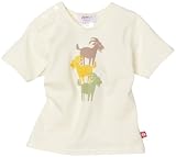 Zutano Billy Goat Organic Short Sleeve Screen T-Shirt, Oats, 6 Months ( 0-6 months)