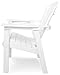 POLYWOOD SHD19WH Seashell Casual Chair, White