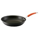 Rachael Ray Hard Anodized 12-Inch Open Skillet, Orange