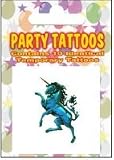 Party Pack of 10 Unicorn Tattoos