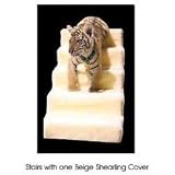 5 Step Stairs with 1 Sheerling Cover - Beige (Beige) (22H x 30D)
