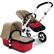 Cameleon Stroller Base in Red with Sand Fabric