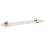 Baldwin Hardware 3548.156.G Laguna Glass Bathroom Shelf