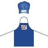 New York Giants NFL BBQ Barbeque Apron & Chef's Hat