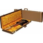 Fender Jazz Bass Hardshell Case Brown Gold Plush Interior