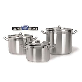 Crown Select Stainless Steel 100-Qt. Stock Pot And Cover Set
