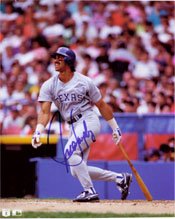 Signed Gonzalez, Juan (Texas Rangers) 8x10 Photo