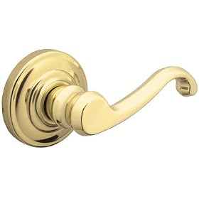 Schlage F394 CLT 605 LH Callington Interior Left Hand Dummy Lever, Polished Brass