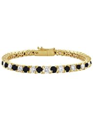 Black and White Diamond Tennis Bracelet with 7 CT Diamonds