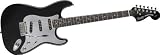 Squier by Fender Black & Chrome Special Edition Strat, Black Mirror Rosewood Fretboard
