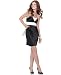 XOXO Junior's Xoxo Inset Bodice Egg Shape Dress, Black Ivory, 9
