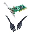 Ex-Pro DV Firewire iLink IEEE1394 Editing Kit, including PCI DV Editing Card, plus DV Cable for connection to Sony Camcorders with DV Output for Video Editing on your PC. Easy Install [Suitable for Canon, Hitachi, JVC, Panasonic, Samsung, Sanyo, Sharp, Sony Camcorders & more..]
