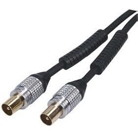 Cable coaxial haute qualit� m�le/m�le 90dB 1,5m�tres