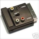 Scart Male to Female to 3 Phono Socket A/V+ SVHS UK