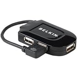 USB 1.1 4-PORT Pocket Hub  Black