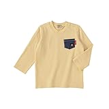 ダブルB(mikihouse) Everyday Double B デニムポケット付き長袖Ｔシャツ (80-130cm) (100cm, 長袖-ベージュ（09）)