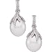 18K Palladium White Gold Paspaley South Sea Cultured Fine Oval Pearl and Diamond Earrings