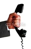 Wallmonkeys Peel and Stick Wall Decals - Hand Mit Telephon - Removable Graphic