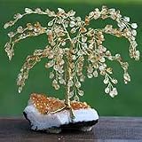 NOVICA Gemstone tree, 'Citrine Blossoms' (large)
