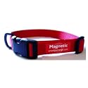 Magnetic Dog Collar 25mm Webbing 18" - 22" Red
