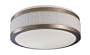 American Fluorescent FUF313SNEC Fusion Flushmount, Satin Nickel Finish, 15-Inch