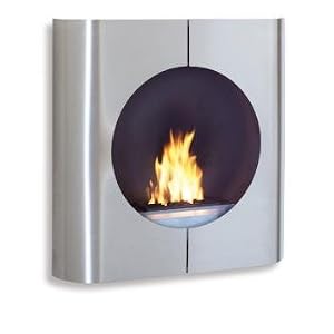 Round Faced Liquid Fuel Fireplace