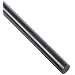 Polycarbonate (PC) Round Rod, Opaque Gray, Standard Tolerance, Meets ASTM D 3935 Specifications