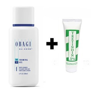 tretinoin obagi Discount Obagi Nu Derm #1 Foaming Gel 6.7 Oz + Tretinoin (Retin-a) Anti-aging Cream 0.1%