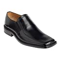 Thomas Nash- Black tramline stitch slip on shoes