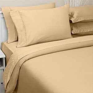 400TC Cotton Sheet Set, King, Pecan by