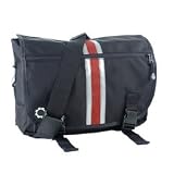 DadGear Messenger Diaper Bag - Center Stripe Red