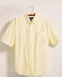 Tri-Mountain Men's Big And Tall Stain Resistant Short-Sleeve Oxford Dress Shirt. 748
