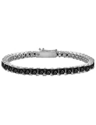 Black Diamond Princess-Cut Tennis Bracelet 14K White Gold 4.00 CT Diamonds