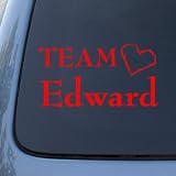 TEAM EDWARD - Twilight - Vinyl Car Decal Sticker #1473 | Vinyl Color: Red