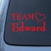 TEAM EDWARD - Twilight - Vinyl Car Decal Sticker #1473 | Vinyl Color: Red Image