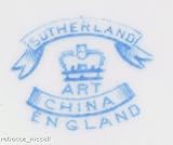Click for more about c1920 Sutherland Hudson Art China 1003 Blue White Transfer 5.5 Inch Saucer only - sutherland.