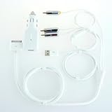 Brighton iPod/iPhone用画像出力ケーブル Composite AV Cable with USB & Car Chager Kit for iPod/iPhone 白 BI-CARUSBAV/WH