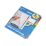 Wilson Jones(R) Multidex Complete Index, 1-15 Tab, Multicolor