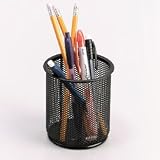 Search : Expressions Wire Mesh Pencil Holder, Black (ELD22221) Category: Pencil Holders