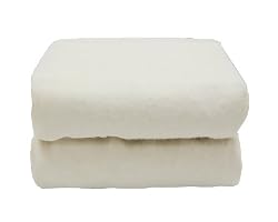 Tadpoles Organics Set of 2 Flannel Fitted Crib Sheets - White