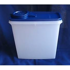 Tupperware Super Cereal Storer 20 Cup Brilliant Blue Seal by Tupperware