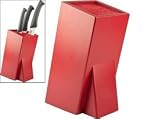 Taylors Eye Witness Red Universal Bristle Knife Block