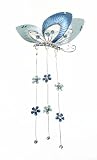 Blue Floating Butterfly Swarovski Hairclip