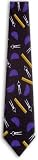 Men's Mathematician Tie Navy/Purple/Yellow/White