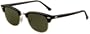 Ray Ban Sunglasses New Clubmaster RB2156 901 Black/Crystal Green, 49mm