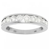 14K Gold Wedding Anniversary Ring Band 1 CTTW Diamonds