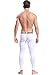 ZIHAN Men's Bamboo Fiber Low Rise Skinny Leggings Pants Medium White