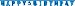 Creative Converting Shark Splash Jointed Happy Birthday Banner