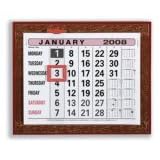 At-a-Glance 2008 Wall Calendar Gold Blocked Month to View with Date Indicator W248xH203mm Ref 805